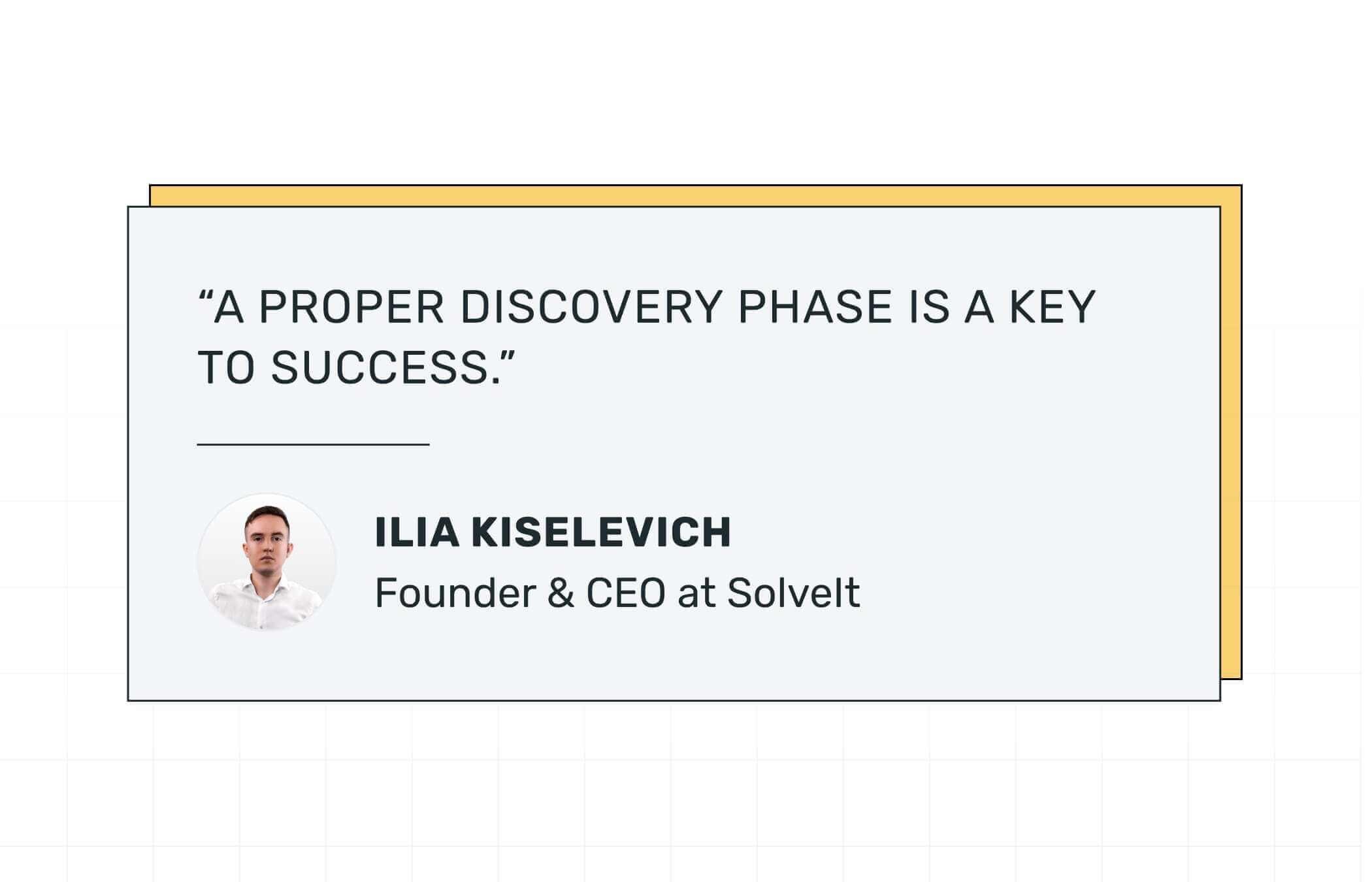 Project discovery phase